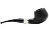 Molina Tromba 100 Sandblast Black Tobacco Pipe - Bent Prince Right