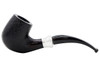 Molina Tromba 103 Sandblast Black Tobacco Pipe - Bent Billiard Left