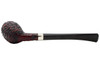 Peterson Junior Rusticated Nickel Mounted Belge Fishtail Tobacco Pipe Bottom
