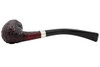 Peterson Junior Rusticated Nickel Mounted Bent Billiard Fishtail Tobacco Pipe Bottom