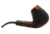 Prince of Wales by GBD Sandblast Bent Brandy Estate Pipe Right