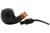  Molina Zebrano Black 101 Sandblast Bent Apple Tobacco Pipe Apart 