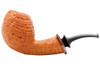 J. Mouton Sandblasted Fish with Crazy Lace Agate Tobacco Pipe 102-0287 Left