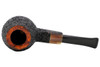 J. Mouton Sandblasted Apple with Buffalo Horn Tobacco Pipe 102-0291 Top