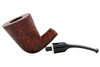 Proxima by Vitale Brown Sandblasted Bent Dublin Tobacco Pipe Apart