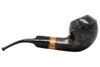 Molina Zebrano Black Smooth 100 Bent Bulldog Tobacco Pipe Right Side