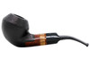 Molina Zebrano Black Sandblast 100 Bent Bulldog Tobacco Pipe