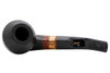 Molina Zebrano Black Sandblast 100 Bent Bulldog Tobacco Pipe Top