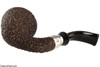 Brebbia First Calabash Plum Tobacco Pipe - Rustic Bottom