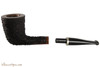 OMS Pipes Straight Oval Dublin Tobacco Pipe - Silver Band Apart