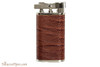 Pearl Stanley Burgundy Small Textured Leather Pipe Lighter
