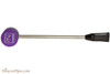 Radiator Pipes Long Straight Tobacco Pipe Frame - Purple Bottom