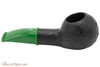 Savinelli Mini 321 Green Rustic Tobacco Pipe - Author Right Side