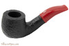 Savinelli Mini 601 Red Rustic Tobacco Pipe - Bent Billiard