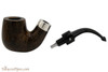 Peterson House Pipe Bent Billiard Oak Tobacco Pipe - PLIP Apart