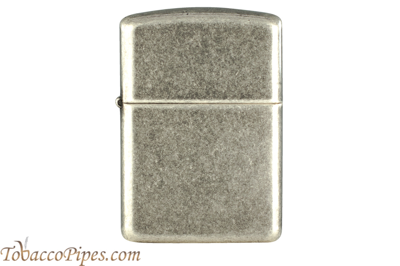 Zippo Classic Armor Antique Silver Plated Lighter - TobaccoPipes.com