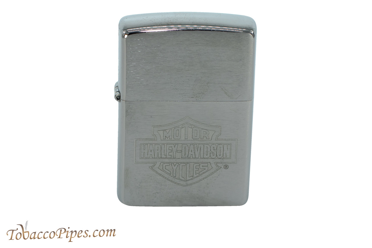 Zippo Harley Davidson Street Chrome Logo Lighter - TobaccoPipes.com