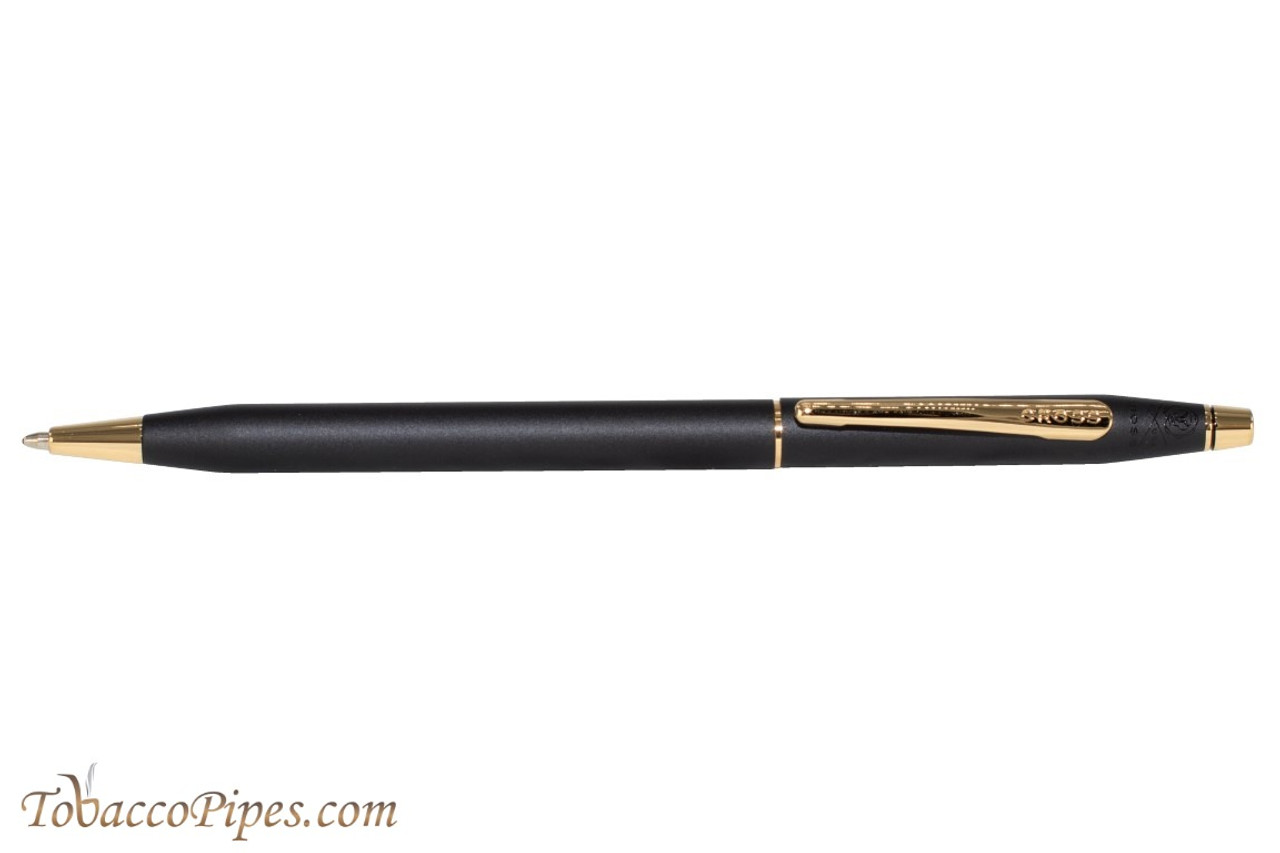 Classic Century Black Ballpoint Pen - TobaccoPipes.com