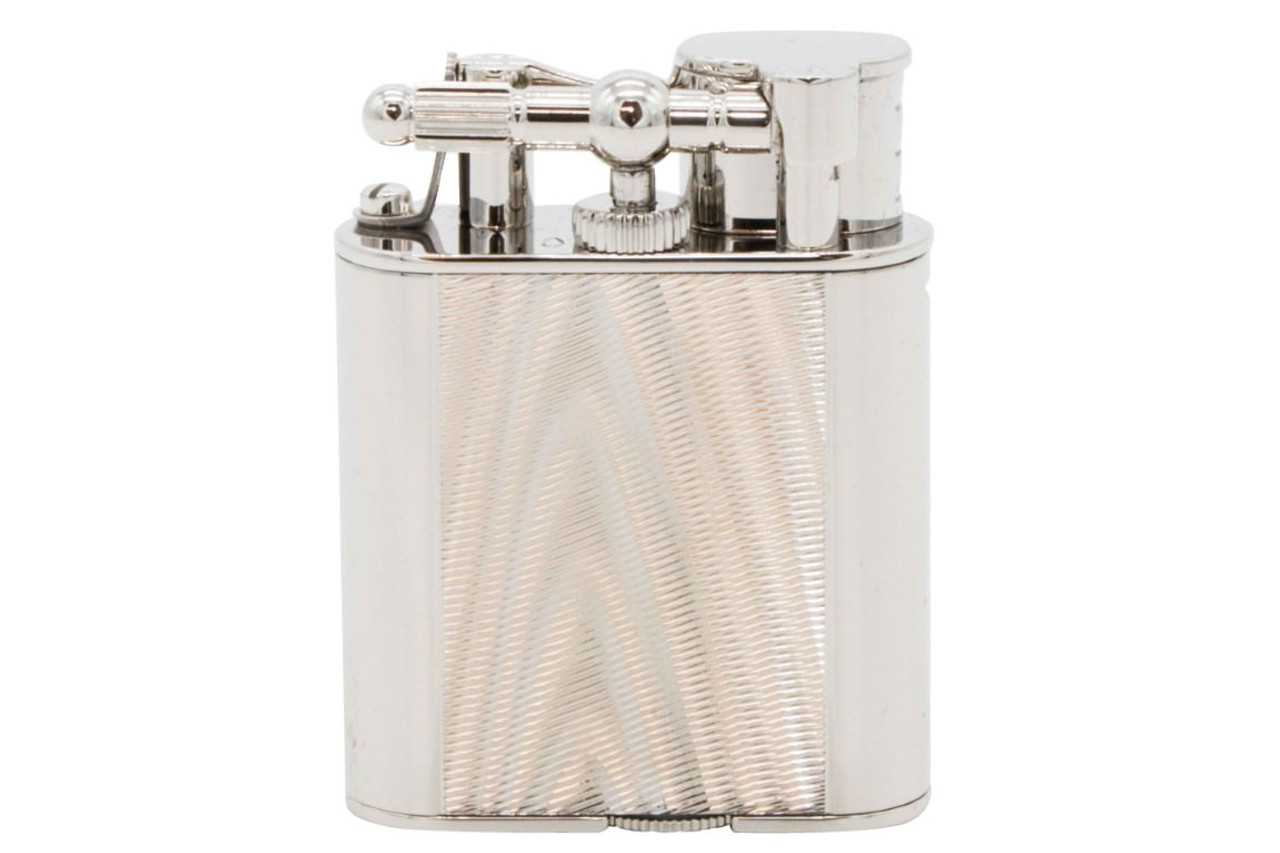 Dunhill Unique Turbo Moire Texture Palladium Plated Cigar Lighter