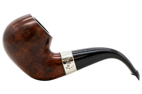 Peterson Aran XL02 Nickel Band Tobacco Pipe PLIP Left