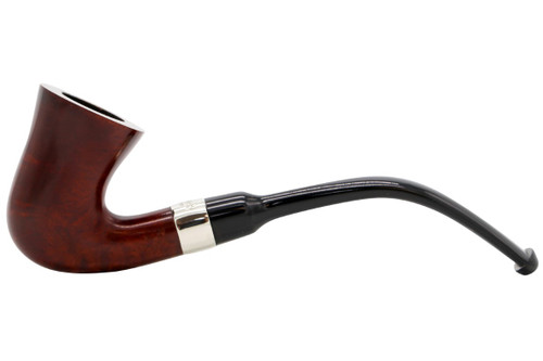 Peterson Specialty Calabash Smooth Nickel Mounted Pipe Fishtail Left