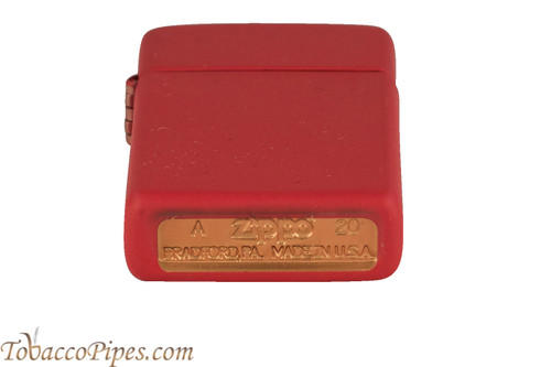 Zippo Slim Black and Red Zippo Logo Lighter - TobaccoPipes.com