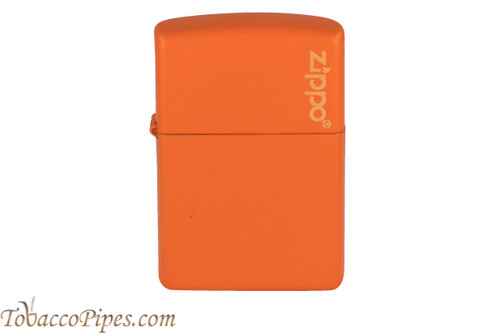 Zippo Orange Matte Zippo Logo Lighter