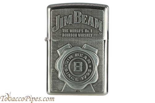 Zippo Spirits Black Ice Jim Beam Lighter - TobaccoPipes.com