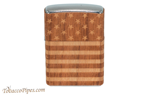 Zippo Woodchuck USA Flag Wrap Lighter