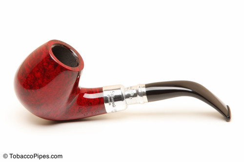 Peterson Spigot Red Spray 68 Smooth Tobacco Pipe Fishtail Left Side