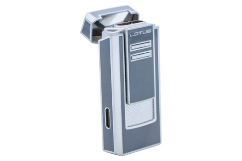 Lotus Commander Triple Pinpoint Torch Flame Lighter - Dark Gray