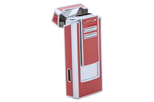Lotus Commander Triple Pinpoint Torch Flame Lighter - Red