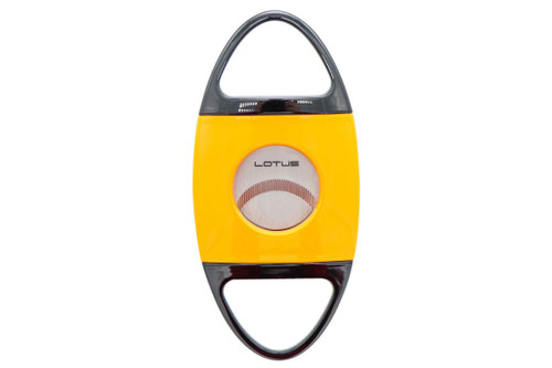 Lotus Jaws Serrated 58 Ring Gauge Cigar Cutter - Yellow/Black