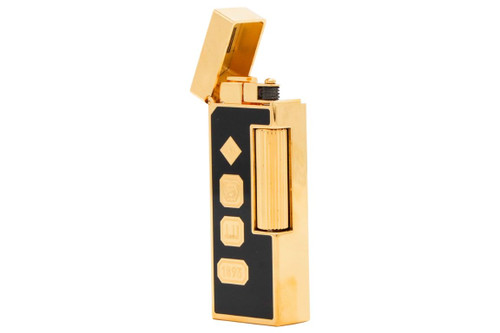 Dunhill Rollagas Canvas Palladium Plated Lighter- Black – Lighters Direct