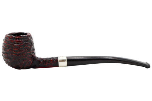 Peterson Junior Rustic Canted Apple Fishtail Tobacco Pipe