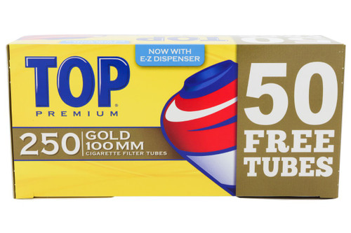 Top Premium Gold 100 mm. Tubes Box