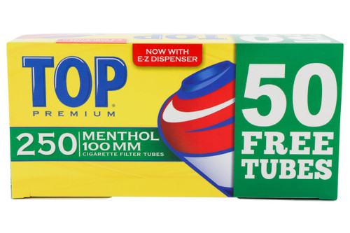 Top Premium Menthol 100 mm. Tubes Box