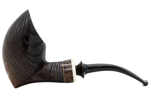 Davorin Denovic Pick Axe XL Sandblast Tobacco Pipe 101-7599 Left