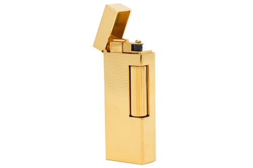 Dunhill Rollagas Barley Gold Plated Pipe Lighter