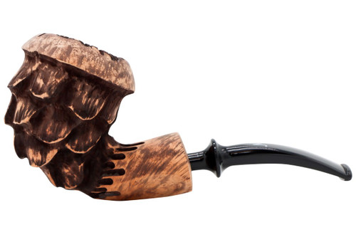 Nording Spruce Cone Matte Brown Tobacco Pipe 101-7950 Left