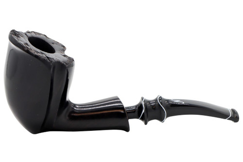 Nording Black Smooth Tobacco Pipe 101-8021 Left