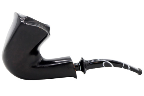 Nording Black Smooth Tobacco Pipe 101-8026 Left