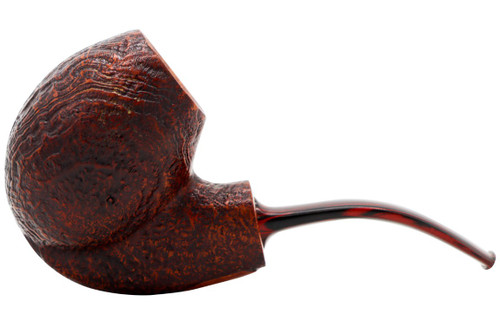 Claessen Sandblasted Bent Egg Estate Pipe Left