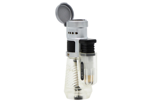 Vertigo Cyclone Triple Flame Torch Cigar Lighter - Clear