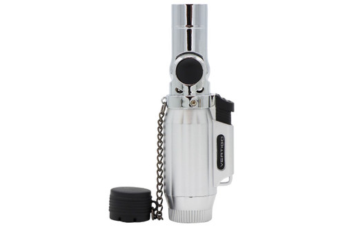 Vertigo Intimidator Quad Torch Cigar Lighter - Chrome