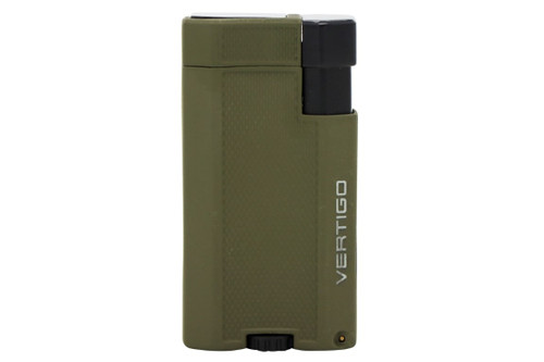 Vertigo Delegate Double Torch Cigar Lighter - Green Front