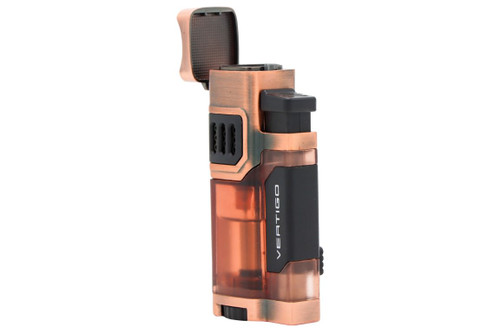 Vertigo Regal Quad Torch Cigar Lighter - Copper