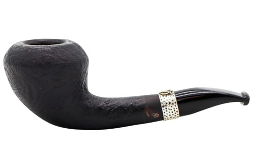 Nording Silver Classic Sandblast Tobacco Pipe 101-9159 Left