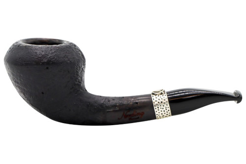 Nording Silver Classic Sandblast Tobacco Pipe 101-9165 Left