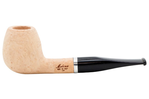 Molina Barasso 109 Sandblast Natural Tobacco Pipe - Apple Left